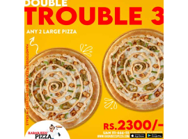 Kababjees Pizza Double Trouble 3 For Rs.2300/-image-1107